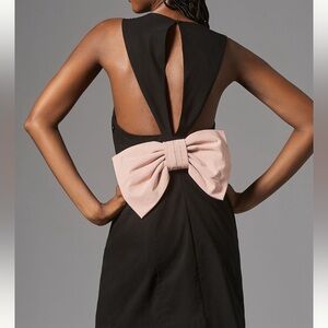 Anthropologie Maeve Sleeveless Bow-Back Mini Dress